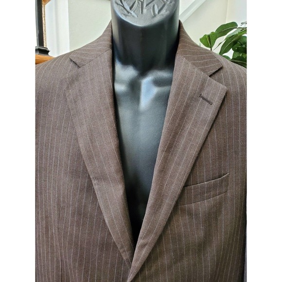 Jack Victor Men's Brown 100% Wool Single Breasted Two Buttons Fitted Blazer 40 R - Picture 3 of 11